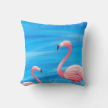 Lounge with the Flock Throw Pillow