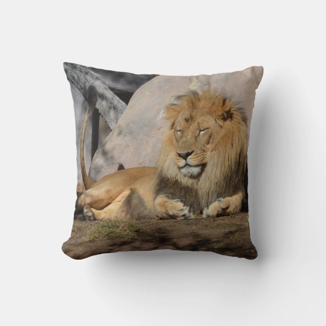 Lounging Lion Cushion (Front)
