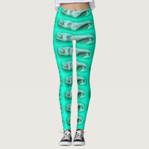 lounging mermaids green leggings