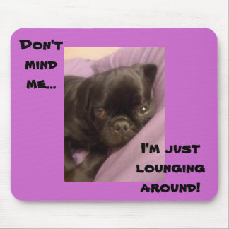 lounging pug mouse mat