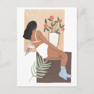Lounging Woman Postcard
