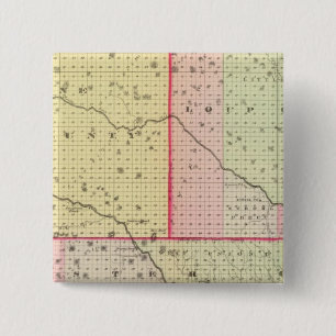 Loup, Blaine, Custer, and Logan County, Nebraska 15 Cm Square Badge