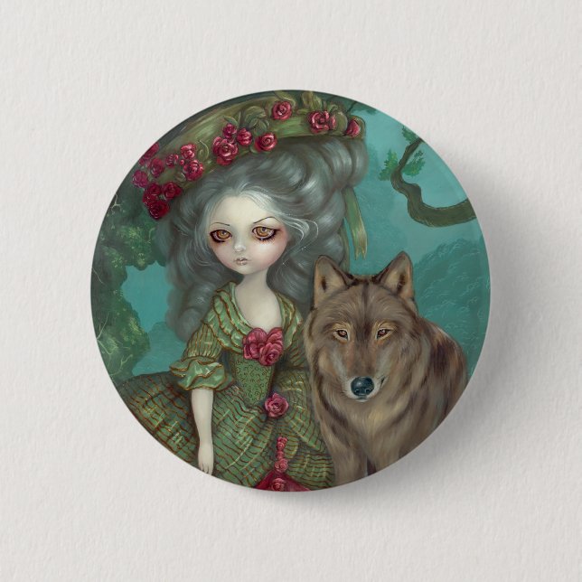 "Loup-Garou:  La Foret" Button (Front)