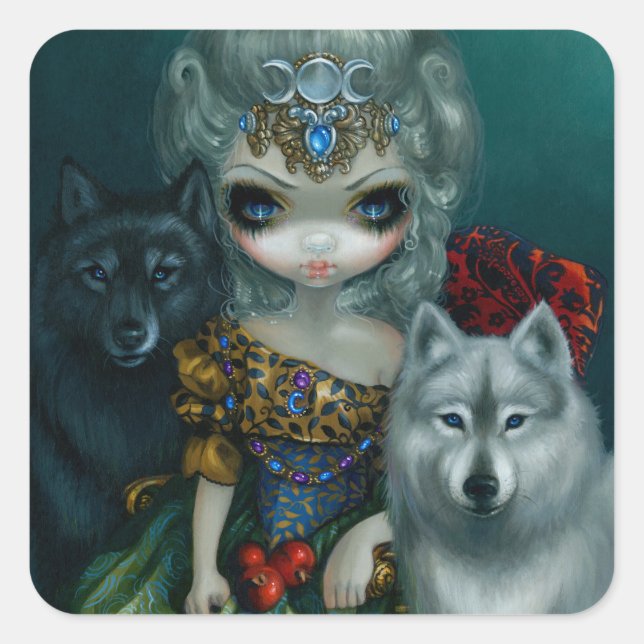 "Loup-Garou:  La Grande Prêtresse" Sticker (Front)