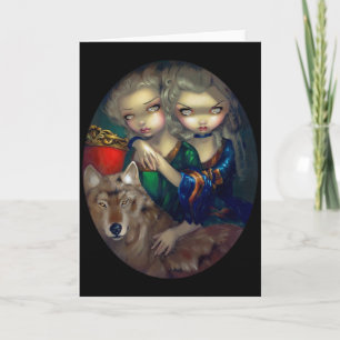 "Loup-Garou: Les Jumeaux" Greeting Card