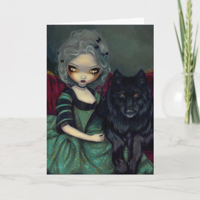"Loup-Garou: Noir" Greeting Card (Front)