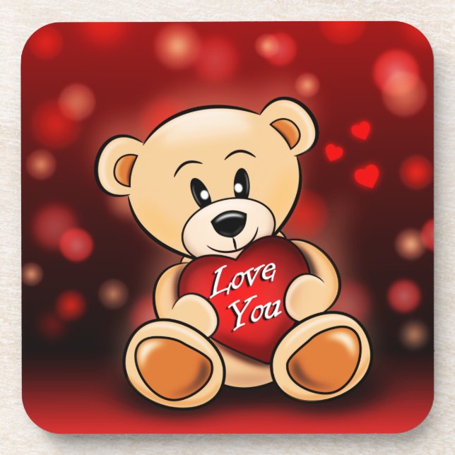 L'ourson t'aime coaster (Front)