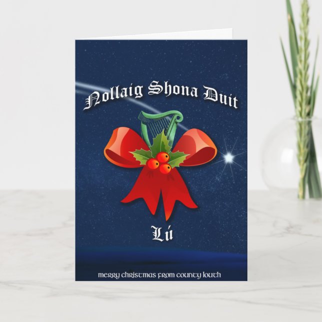 Louth Irish Christmas Card - Nollaig Shona Duit (Front)