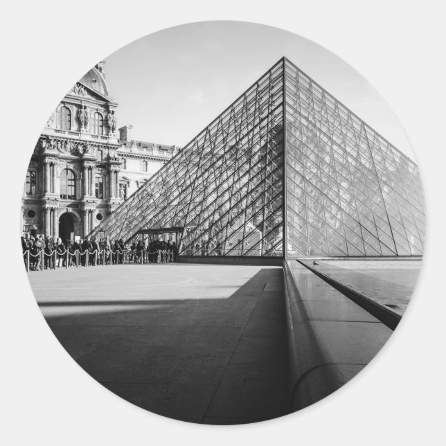 Louvre Classic Round Sticker (Front)