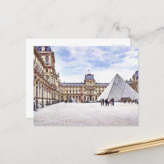 Louvre' Museum Paris Postcard