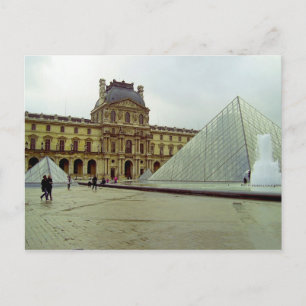 Louvre museum postcard