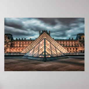 Louvre museum poster