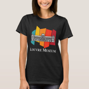 Louvre Museum Retro From Paris The Love In France  T-Shirt