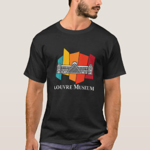 Louvre Museum Retro From Paris The Love In France  T-Shirt