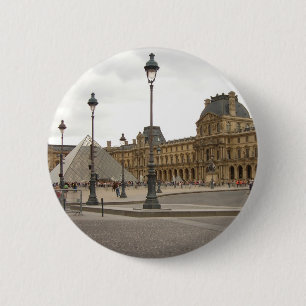 Louvre. Paris, France 6 Cm Round Badge