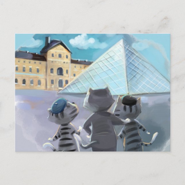 Louvre Post Card (Optional Envelope) (Front)