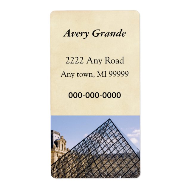 Louvre Pyramid Closeup, Paris (Front)