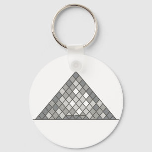 Louvre Pyramid World Landmark Key Ring