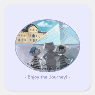 Louvre Square Stickers - Enjoy