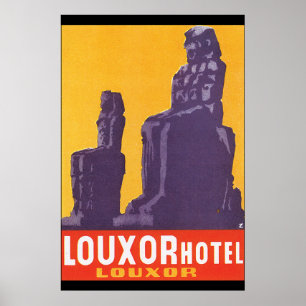 Louxor Hotel Vintage Travel Poster