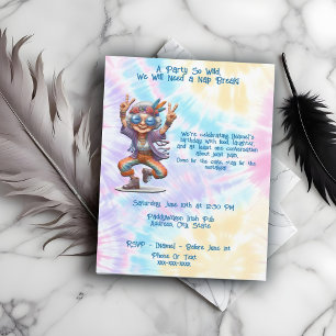 Lovable Hippie Birthday Party Dancing Boho Invitation