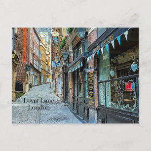Lovat Lane, London, England, Holiday Postcard