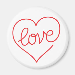 LOVE (03) Standard, 2¼ Inch Round Magnet