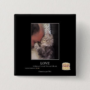 Love 15 Cm Square Badge