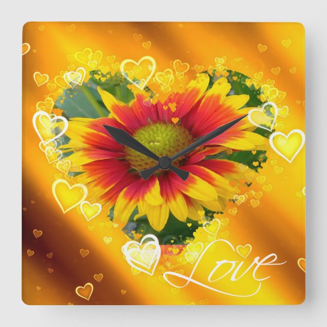 Love 17 Wall Clocks & Numeral Options (Front)