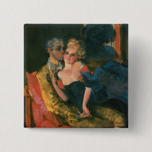 Love, 1910 15 cm square badge