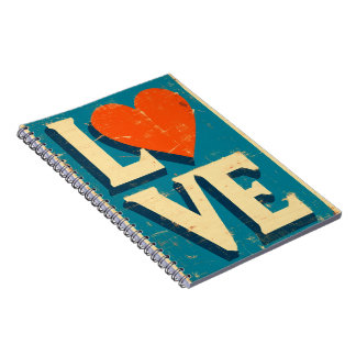 LOVE 1960s-Inspired Graphics Notebook