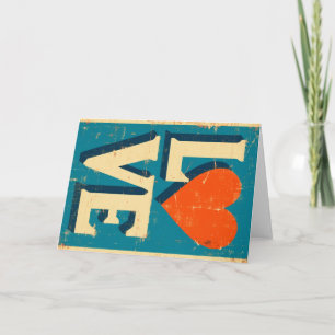 LOVE 1960s-Inspired Graphics Thank You Card