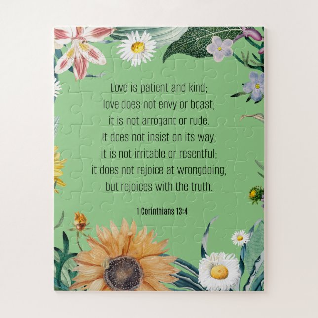 Love, 1 Corinthians 13:4, Jigsaw Puzzle (Vertical)