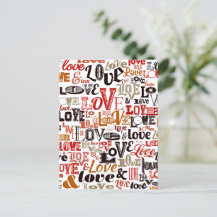 Love 1 holiday postcard