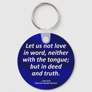 Love 1 John 3-18 Condensed Key Ring