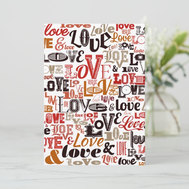 Love 1 thank you card (Standing Front)