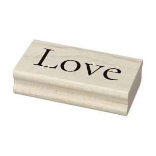 LOVE 1"x2.5" Rubber Stamp / Cormorant
