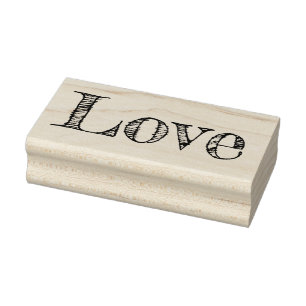 LOVE 1"x2.5" Rubber Stamp / Fredericka