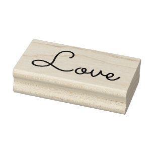 LOVE 1"x2.5" Rubber Stamp / Sacramento