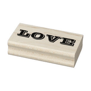 LOVE 1"x2.5" Rubber Stamp / Vineta