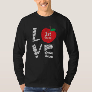 Love 1st Grade Back To School Student Kids Gift T-Shirt