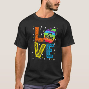 Love 1st Grade Pop It Poppin Back To School Teache T-Shirt