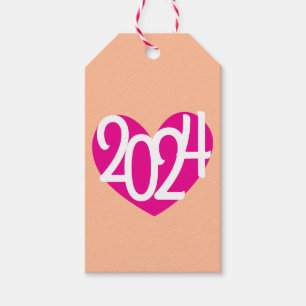 Love 2024 New Years party favour gift tags