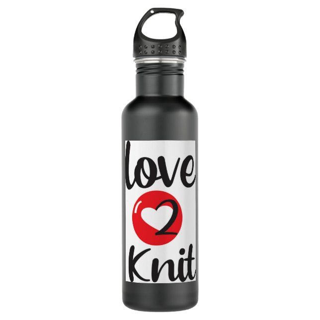 love 2 Knit 710 Ml Water Bottle (Front)