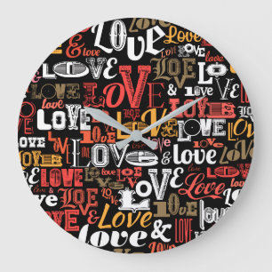 Love 2 large clock