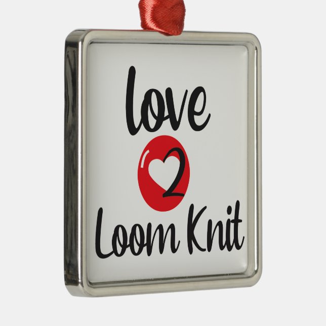 Love 2 Loom Knit Metal Tree Decoration (Right)