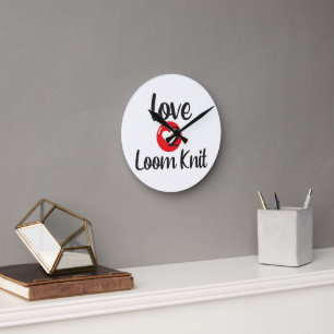 Love 2 Loom Knit Round Clock