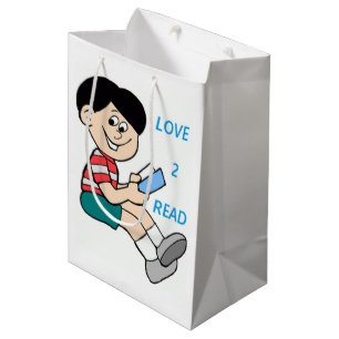 LOVE 2 READ MEDIUM GIFT BAG