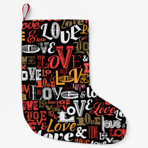 Love 2 small christmas stocking