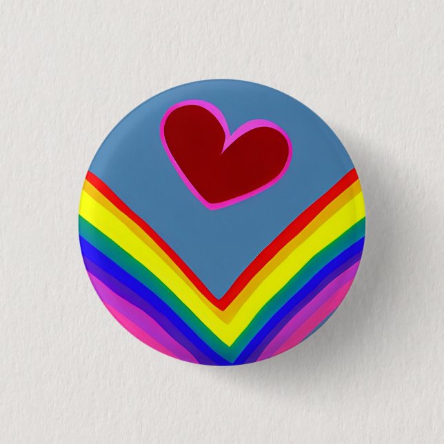 Love 3 Cm Round Badge (Front)